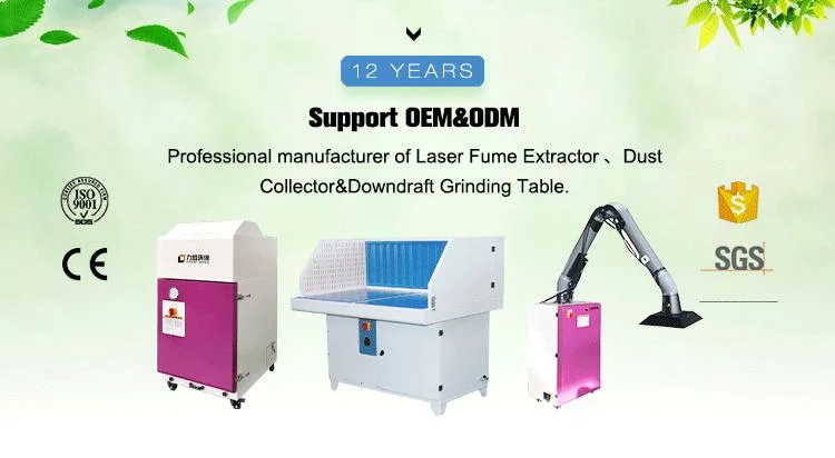 Industrial Movable Cartridge Filter System Laser Smoke Extractor Fume Extrator Plasma Fume Extractor for Laser Laser Welding Dust Filter Laser Dust Collector