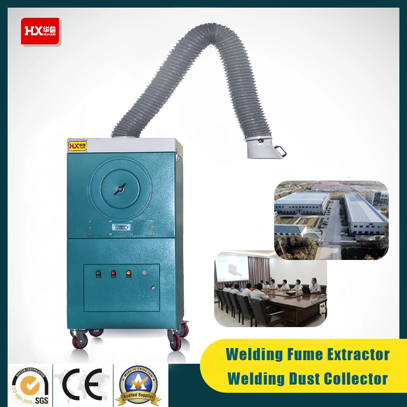 Mobile Welding Fume Extractor/Dust Collector for Grinding with Suction Arm