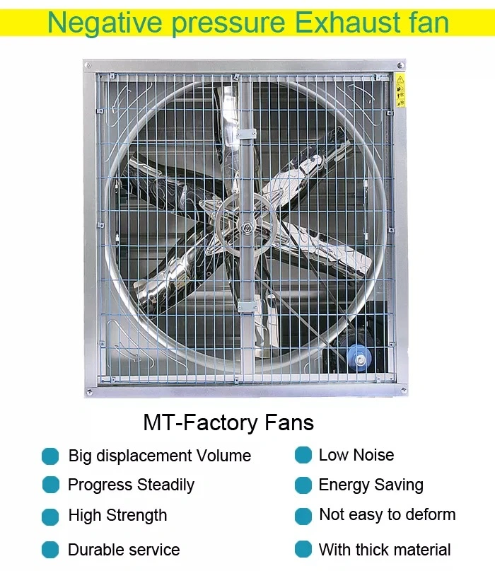 Industrial Ventilation Exhaust Fan with Cooling Pad for Greenhouse Poultry Shed