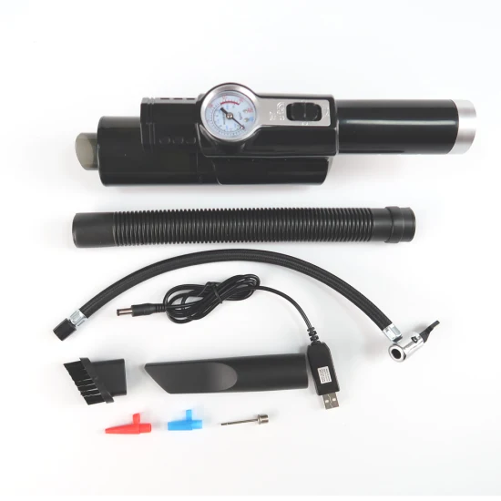 12V Car Air Pump Electric Portable Inflator LCD Digital Rechargeable Tire Inflator Vacuum Cleaner