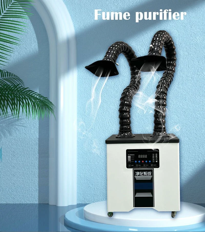 Beauty Salon Fume Purifier Dtf Mini Smoke Absorber Portable Strong Power Mobile Fumes Extractor Machine