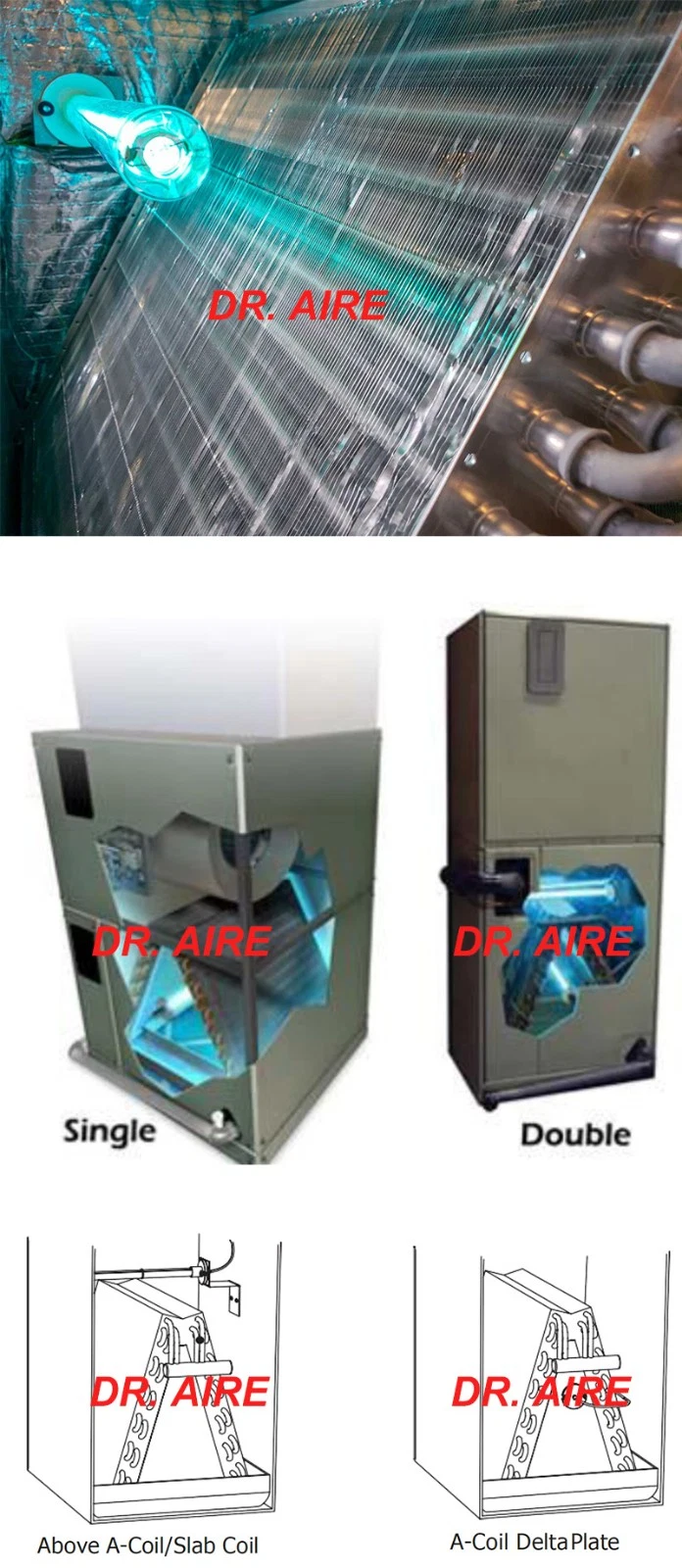 UV-C Germicidal Disinfection Lamp System for HVAC Air Systems
