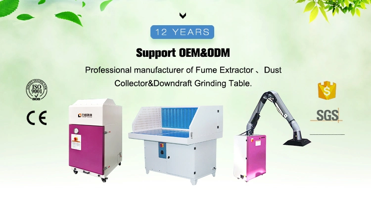 Factory Industrial Mobile Portable Dust Collector Dust Removal Equipment Fume Absorber Fume Filter Dust Extractor Fume Collector Welding Fume Extractor with CE